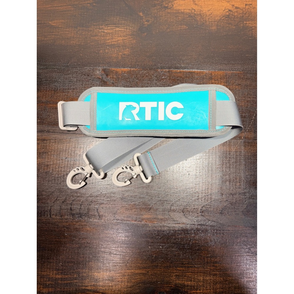 RTIC Padded Replacement Shoulder Strap for Soft Coolers Grey Teal Adjustable